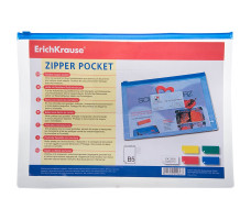 Пакет ErichKrause PVC Zip Packet B5, 12 шт. арт. 2936