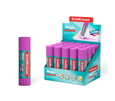 Клей-карандаш ErichKrause® Magic, 15г в коробке-дисплее по 20 шт