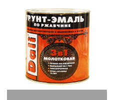 Грунт-эмаль 3в1 молотк, серебристый 0,75л