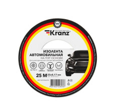 Изолента автом. п/э KRANZ 0,17х25мм 25м арт. KR-09-2916-1