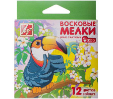 Восковые мелки "ZOO" шестигранные 12 цв