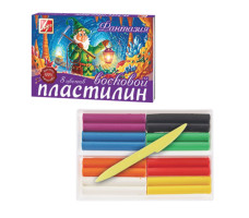 Пластилин мягкий восковой "Фантазия" 8 цветов