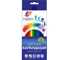 Карандаши цветные "Классика" 12 цветов арт. 29С 1710-08