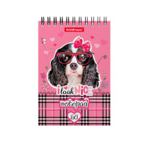 Блокнот на спирали ErichKrause® Clever Dog, А6, 60 листов, клетка Блокнот на спирали ErichKrause® Clever Dog, А6, 60 листов, клетка