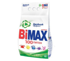 BIMax средство моющее синтетическое порошкообразное универсальное 100 пятен automat 3000г (922-1/966-1) мягкая упаковка