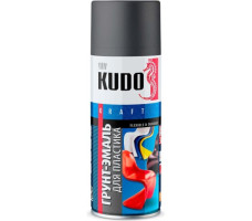 Грунт-эмаль для пластика KUDO RAL 7021 графит 0,52л арт.KU-6004