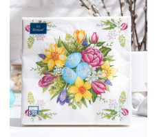 Салфетки декоративные Art Bouquet Букет на праздник 57657 3 слоя 33х33 20 л арт. 100250