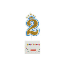 Свеча для торта Цифра 2 арт. С-4931 Свеча для торта Цифра 2 арт. С-4931