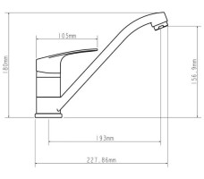 Смеситель для кухни D35-A, серия 250, ECONOCE арт. EC0256 1 26.58