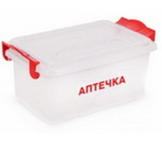 Контейнер "Аптечка" 2,5л прямоугольный (с ручками)