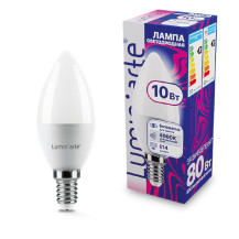 Лампа светодиодная LUMINARTE арт. LSTD-C37-10W4KE14 Лампа светодиодная LUMINARTE арт. LSTD-C37-10W4KE14