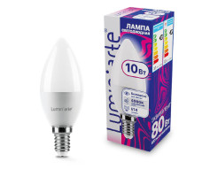 Лампа светодиодная LUMINARTE арт. LSTD-C37-10W4KE14