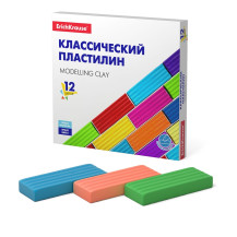 Классический пластилин ErichKrause® Basic 12 цветов, 192г Классический пластилин ErichKrause® Basic 12 цветов, 192г