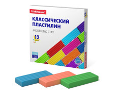 Классический пластилин ErichKrause® Basic 12 цветов, 192г