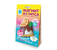 Магнит из гипса Апельсиновый Мусс