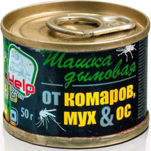 Шашка дымовая от комаров, мух и ос, инсектицидная, 50 г, HELP Шашка дымовая от комаров, мух и ос, инсектицидная, 50 г, HELP