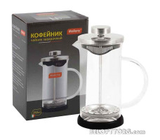 Чайник/кофейник (кофе-пресс) стеклянный GFP01-350ML-G черный 950065