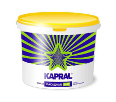Белая матовая водно-дисперсионная краска для фасадов Kapral E 20 15кг