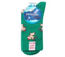 Носки мужские DIWARI NEW YEAR, р.27-29, 649 зеленый