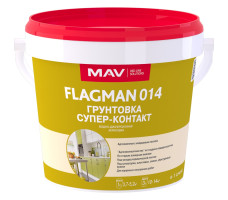 Грунтовка FLAGMAN 014 супер-контакт (ВД-АК-014) белая 1 л (1,3 кг)