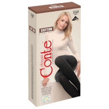 Колготки женские CONTE ELEGANT COTTON 250, р.5, nero Колготки женские CONTE ELEGANT COTTON 250, р.5, nero
