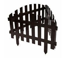 Забор декоративный RENESSANS №2, 3,1х0,35 м, шоколад, GARDENPLAST