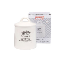 Банка для сып. продуктов Coffee 14,5см 0.625л керамич. арт. HC21А29-С