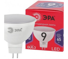 Лампа ECO LED MR16-9W-865-GU5.3 R  ЭРА (диод, софит, 9Вт, хол, GU5.3)