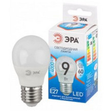 Лампа светодиодная стандарт ECO LED P45-10W-840-E27 ЭРА QX (диод, шар, 9Вт, нейтр, E27) Лампа светодиодная стандарт ECO LED P45-10W-840-E27 ЭРА QX (диод, шар, 9Вт, нейтр, E27)
