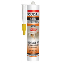 Клей монтажный "Soudal" 50A белый 280 мл Клей монтажный "Soudal" 50A белый 280 мл
