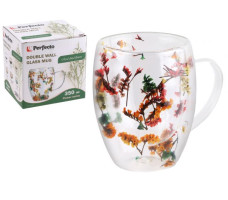 Кружка стеклянная с двойными стенками Flover 350 мл. арт. 30-135001