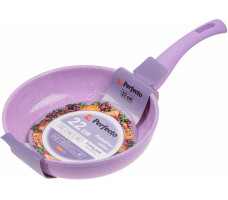 Сковорода алюминиевая с антипригарным покрытием Perfecto Linea Cook Fun, лиловая 22х5,3 см. арт. 55-220110