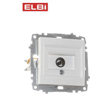 Розетка для ТВ концевая, белоснежный, EL-BI Zena-Vega 609-015600-246