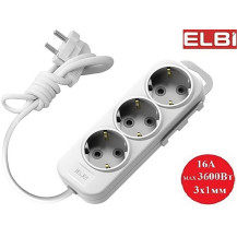 Удлинитель EL-BI Myra 3гн2м c/з 527-010202-311 Белый Турция