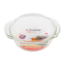 Кастрюля из жаропрочного стекла, 0.7 л, с крышкой, 186х160х79 мм, PERFECTO LINEA Кастрюля из жаропрочного стекла, 0.7 л, с крышкой, 186х160х79 мм, PERFECTO LINEA