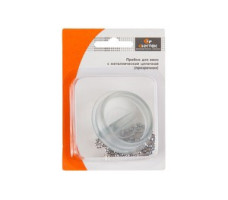 Пробка для ванны (прозрачная) с цепочкой в блистере (Симтек)