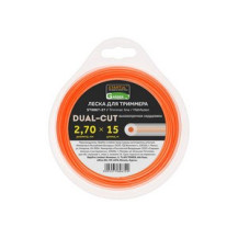 Леска ф 2.7 мм х 15 м кругл. сеч. DUAL-CUT STARTUL GARDEN Леска ф 2.7 мм х 15 м кругл. сеч. DUAL-CUT STARTUL GARDEN